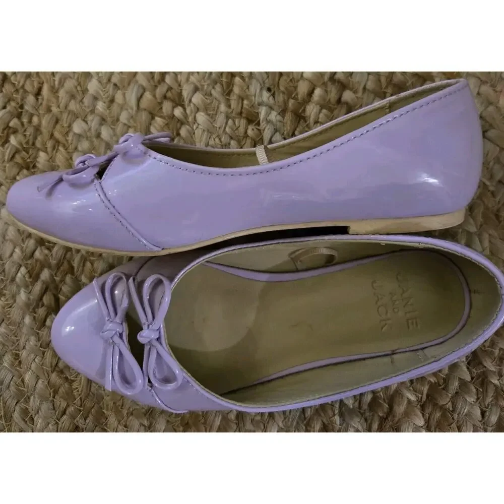 Janie and Jack‎ Toddler Girls Lavender Orchid Bloom Mary Jane Shoes - Size 11c